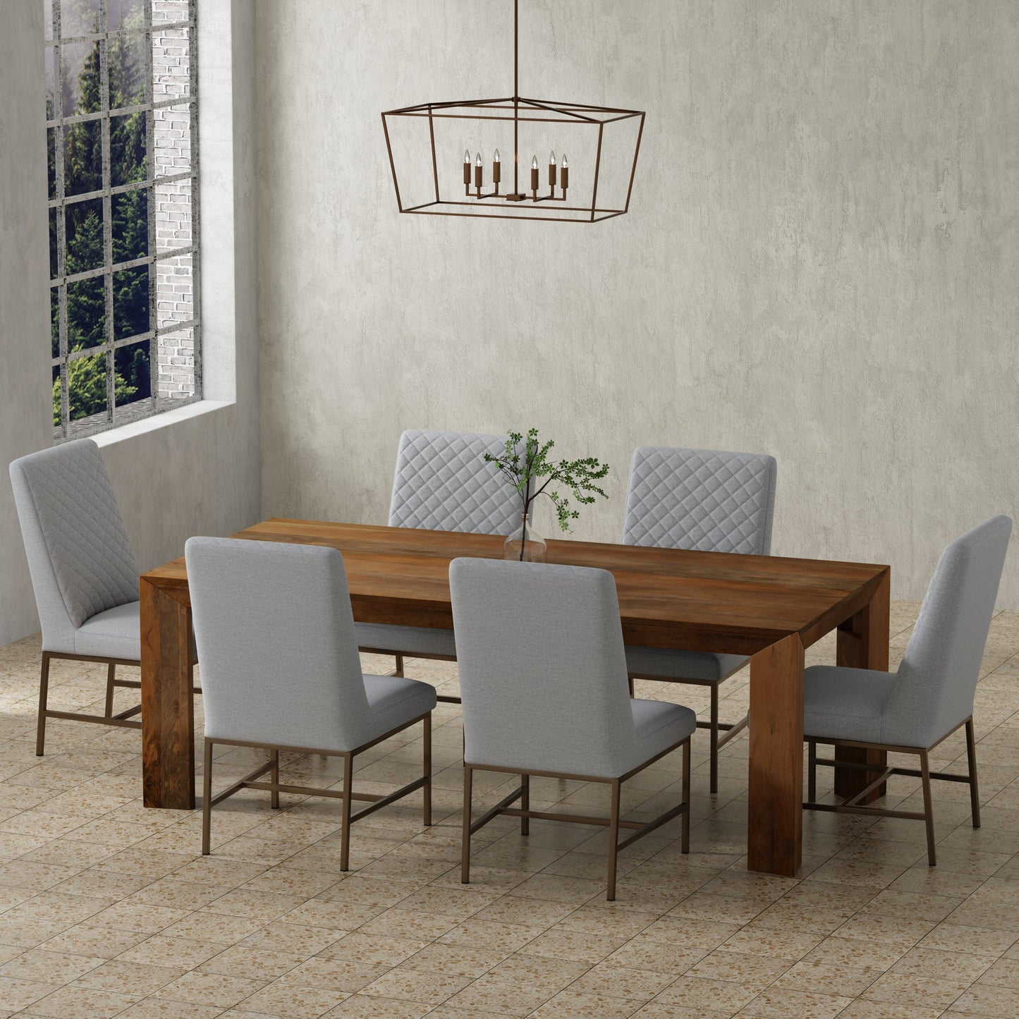 Crossings - Downtown Rectangular Dining Table - Amber