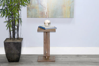 Arizona - Sofa Mate Table - Weathered Brown