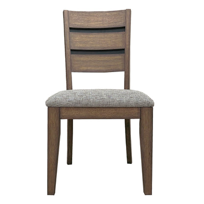 Cedar Fork - Dining Table With 6 Ladderback Chairs - Smoked Arabica