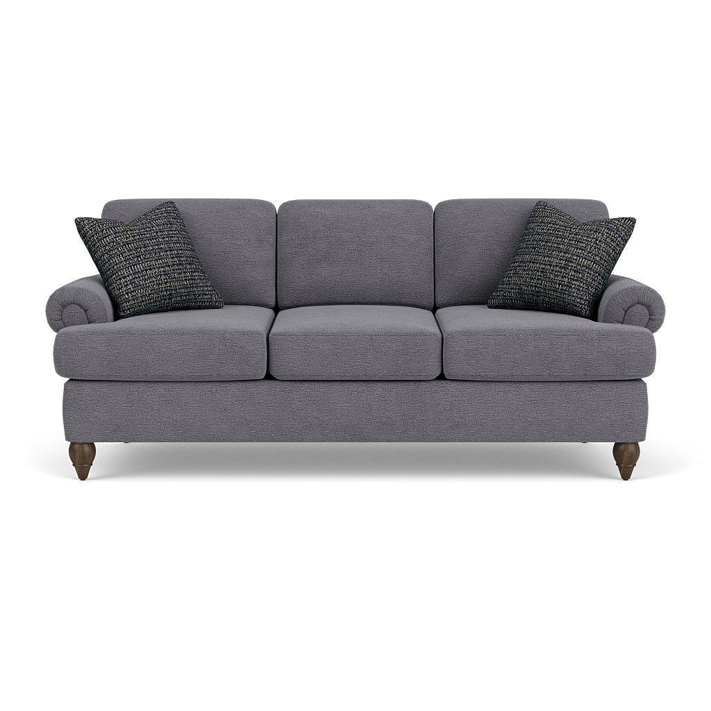 Moxy - Fabric Sofa, T-Shaped Seat Cushion, Rolled Arms