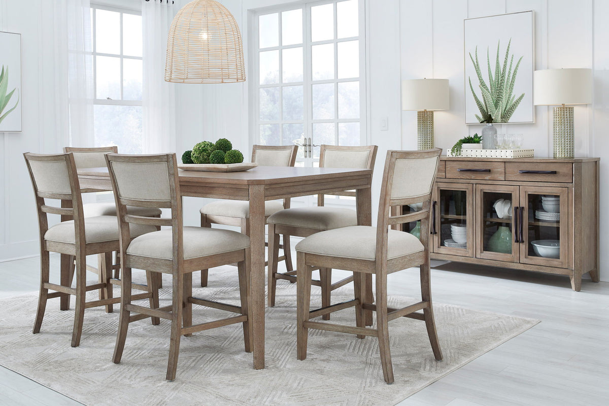 Breckenridge - Dining Upholstered Counter Chair (Set of 2) - Brown