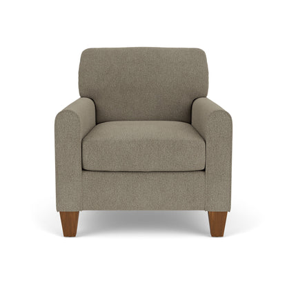 Moxy - Fabric Chair, Rounded Mailbox Arms
