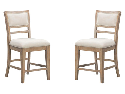 Breckenridge - Dining Upholstered Counter Chair (Set of 2) - Brown