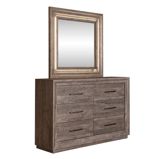 Horizons - Dresser & Mirror - Gray