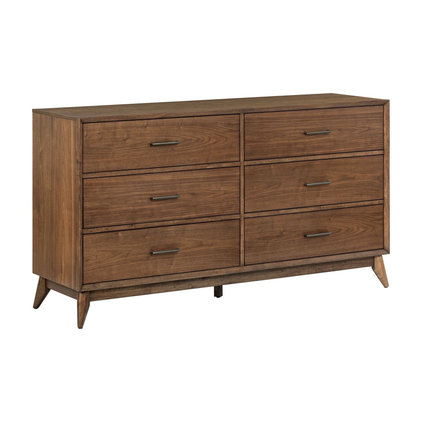 Century Modern - 6 Drawer Dresser - Light Brown