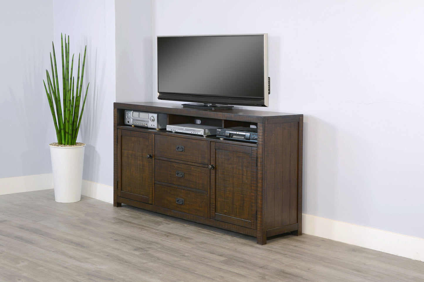 Homestead - 66" TV Console - Tobacco Leaf