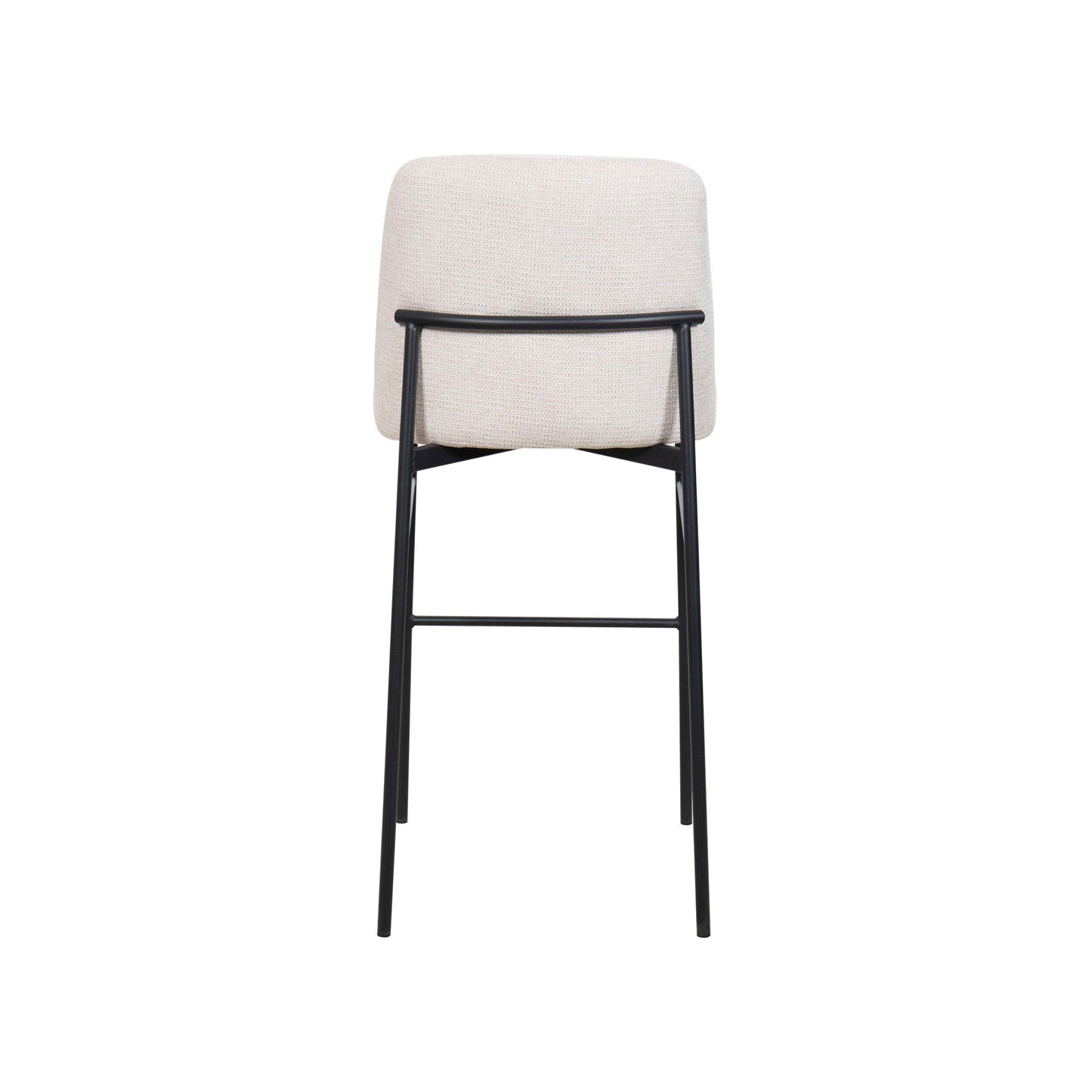 Erik - Bar Chair With Black Metal Frame (Set of 2)