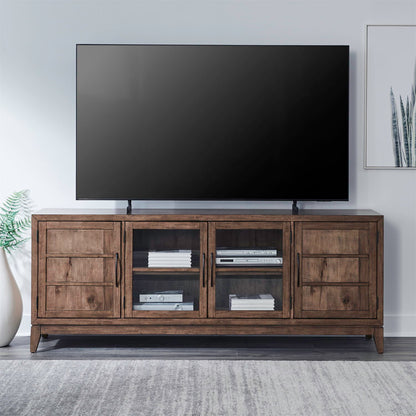 Shaker Lakes - 82" TV Console - Harvest Brown