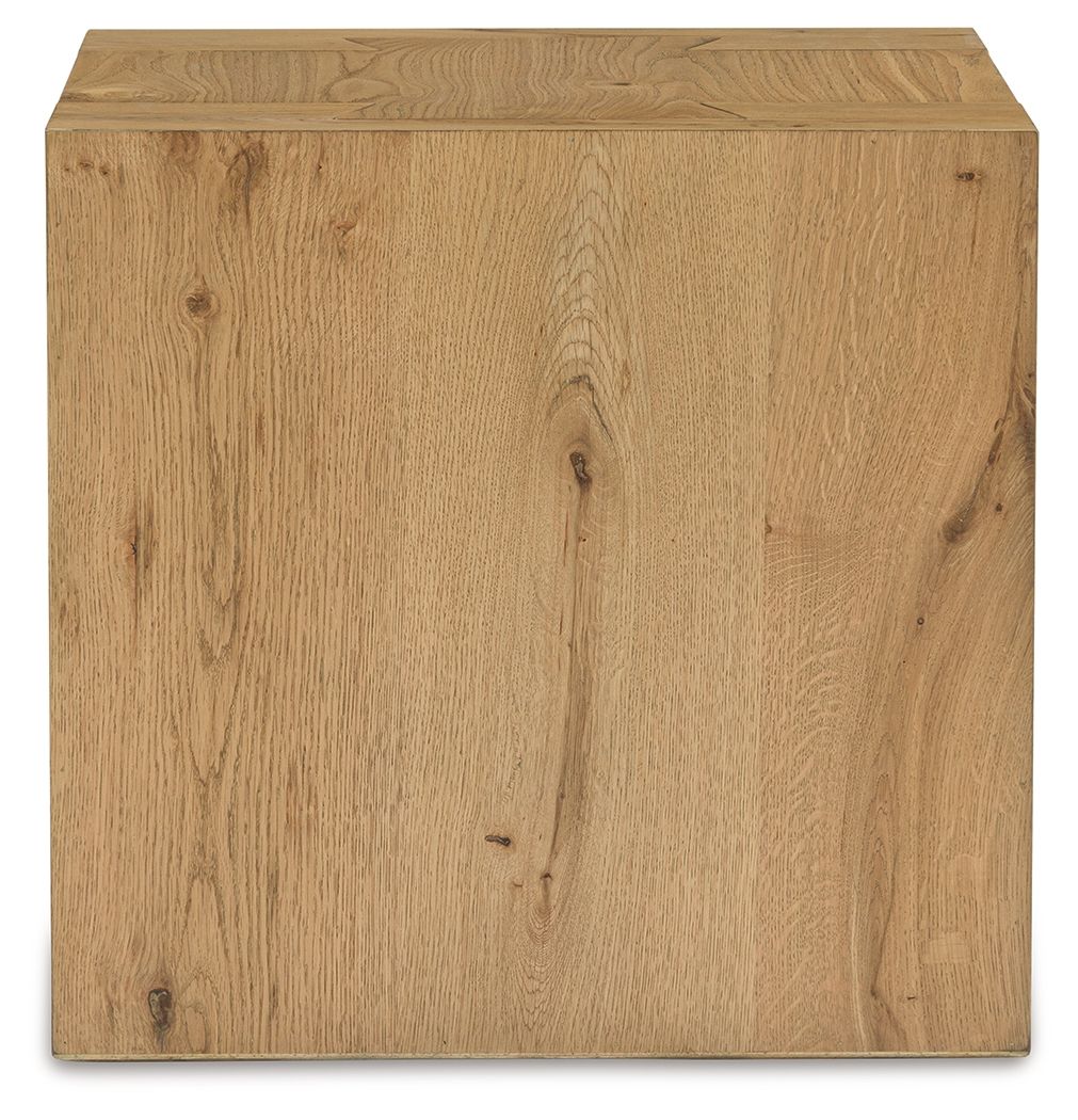 Bracken - Square End Table - Light Brown