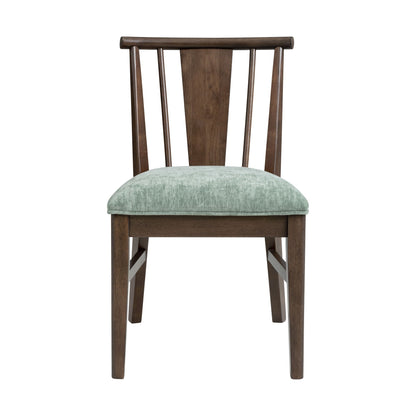 West End - Spindle Chair With Sage Green Seat