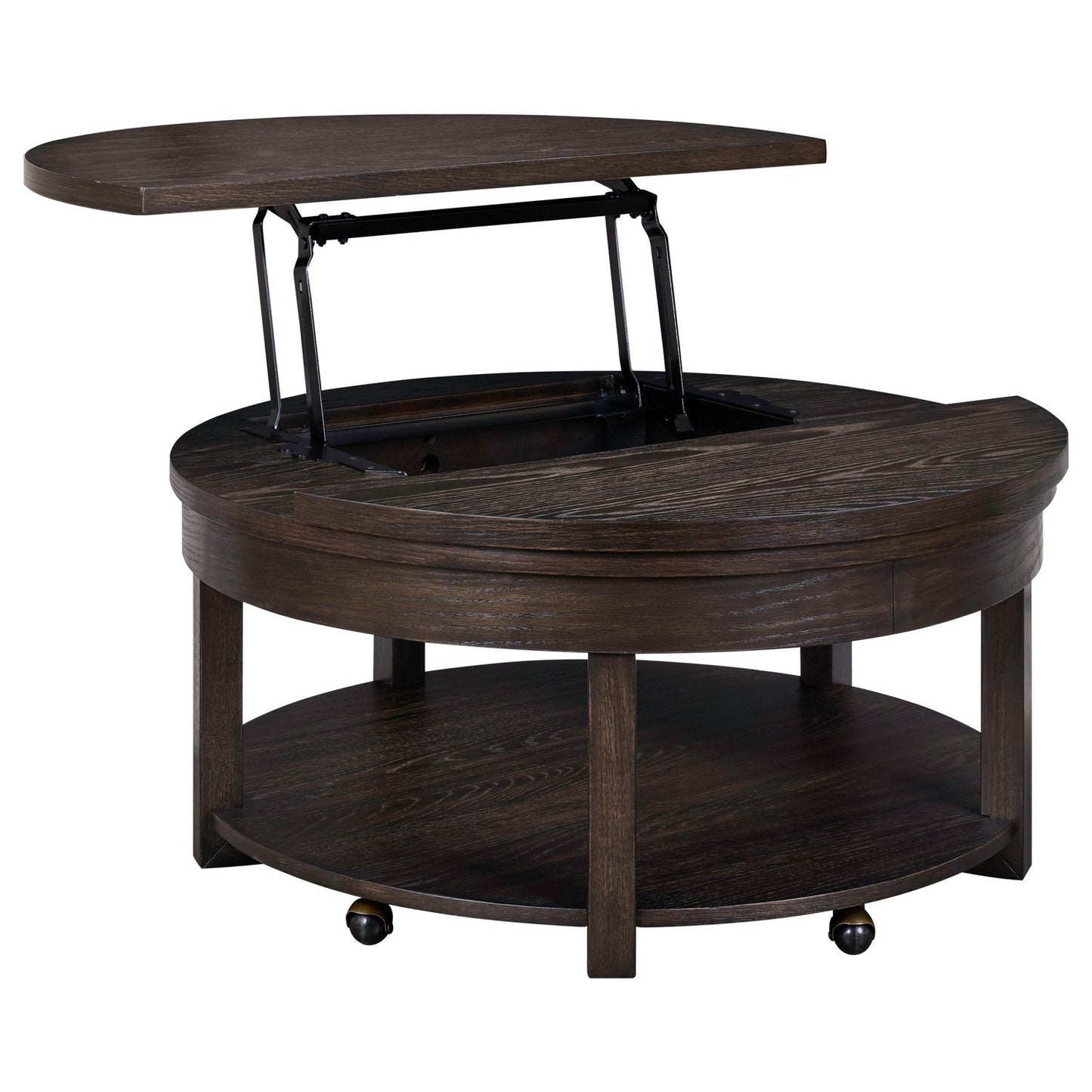 Weston - Round Lift Top Cocktail Table - Peppercorn