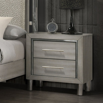 Lennox - 2 Drawer Nightstand - Gray