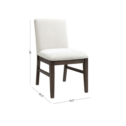 West End - Parson Chair With Ivory Upholstery
