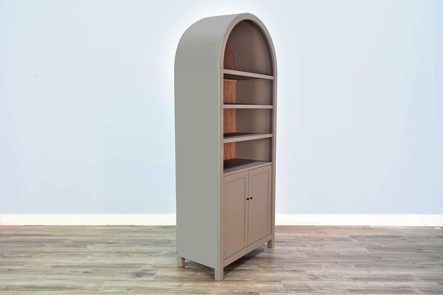 Arched Display Cabinet With Doors