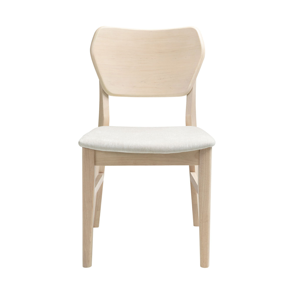 West End - Curved Panel Chair With Ivory Seat