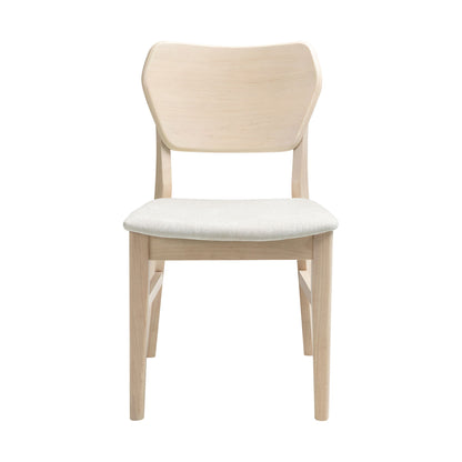 West End - Curved Panel Chair With Ivory Seat