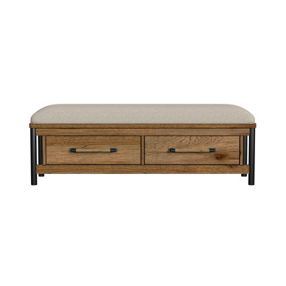 Norcross - Storage Bench - Hickory