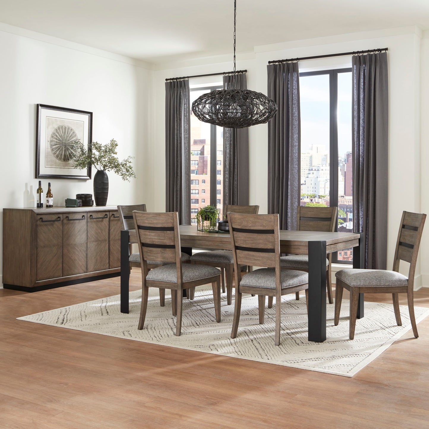 Cedar Fork - Dining Dining Chair (Set of 2) - Smoked Arabica