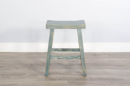 Marina - Stool With Wood Seat (Set of 2)