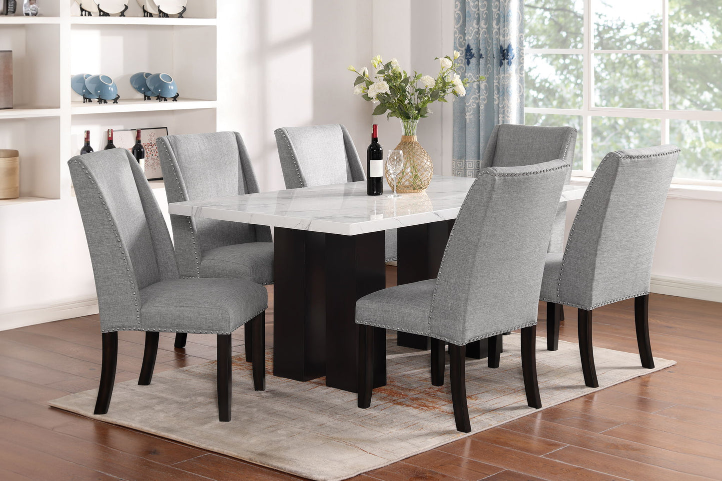 Faust - Counter Chair (Set of 2) - Gray