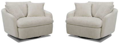 Boomer - Large Swivel Chair with 2 Pillows