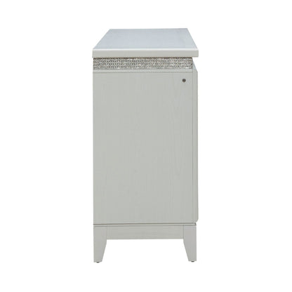 Reflections - 6 Drawer Dresser With Lights - White