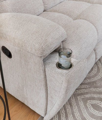 Buster - Manual Reclining Console Loveseat - Opal Taupe
