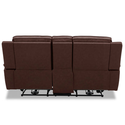 Avery - Loveseat With Console P2 - Cognac