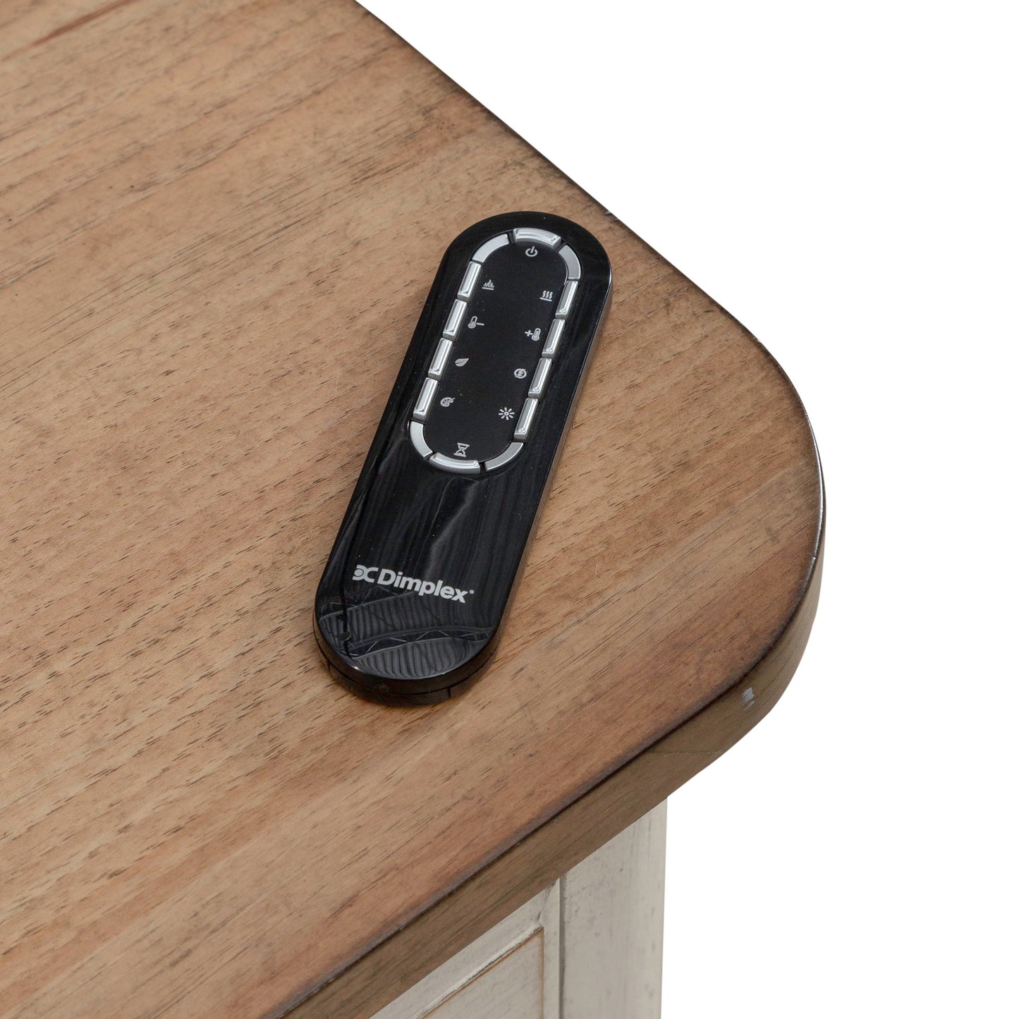 Fireplace TV Consoles - 79" Console With Fire - Medium Brown