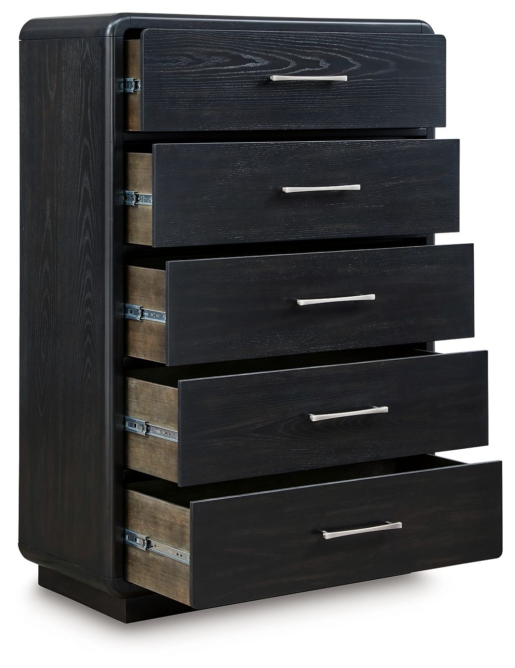 Rowanbeck - Five Drawer Chest - Black Unger Furniture Rowanbeck - Five Drawer Chest - Black Unger Furniture