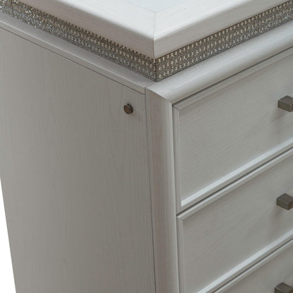 Reflections - 6 Drawer Dresser With Lights - White