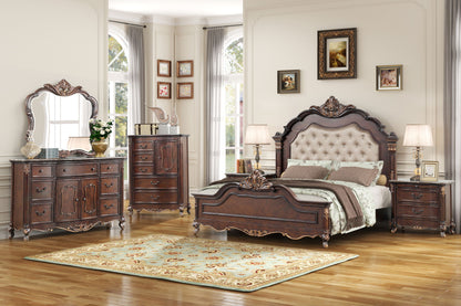 Constantine - Nightstand With Marble Top - Cherry