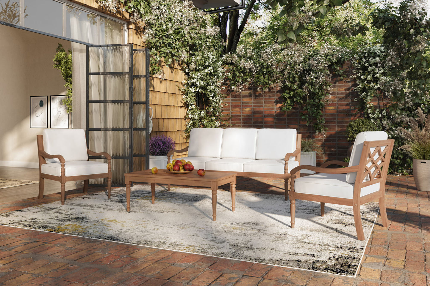 Savannah - Club Chairs (Set of 2) - White Linen