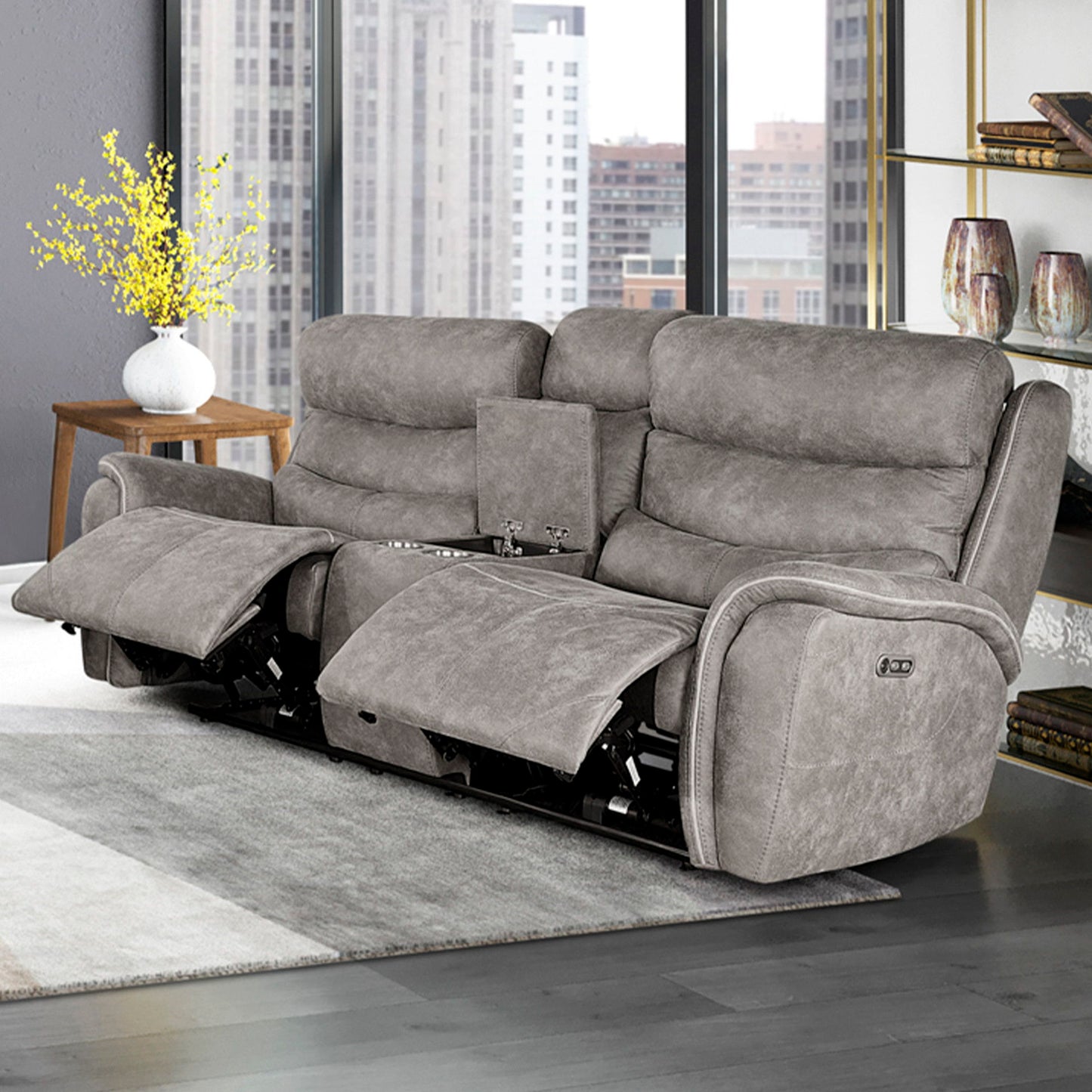 Kamari - Reclining Console Loveseat