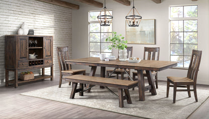 Transitions - Trestle Dining Table - Driftwood / Sable