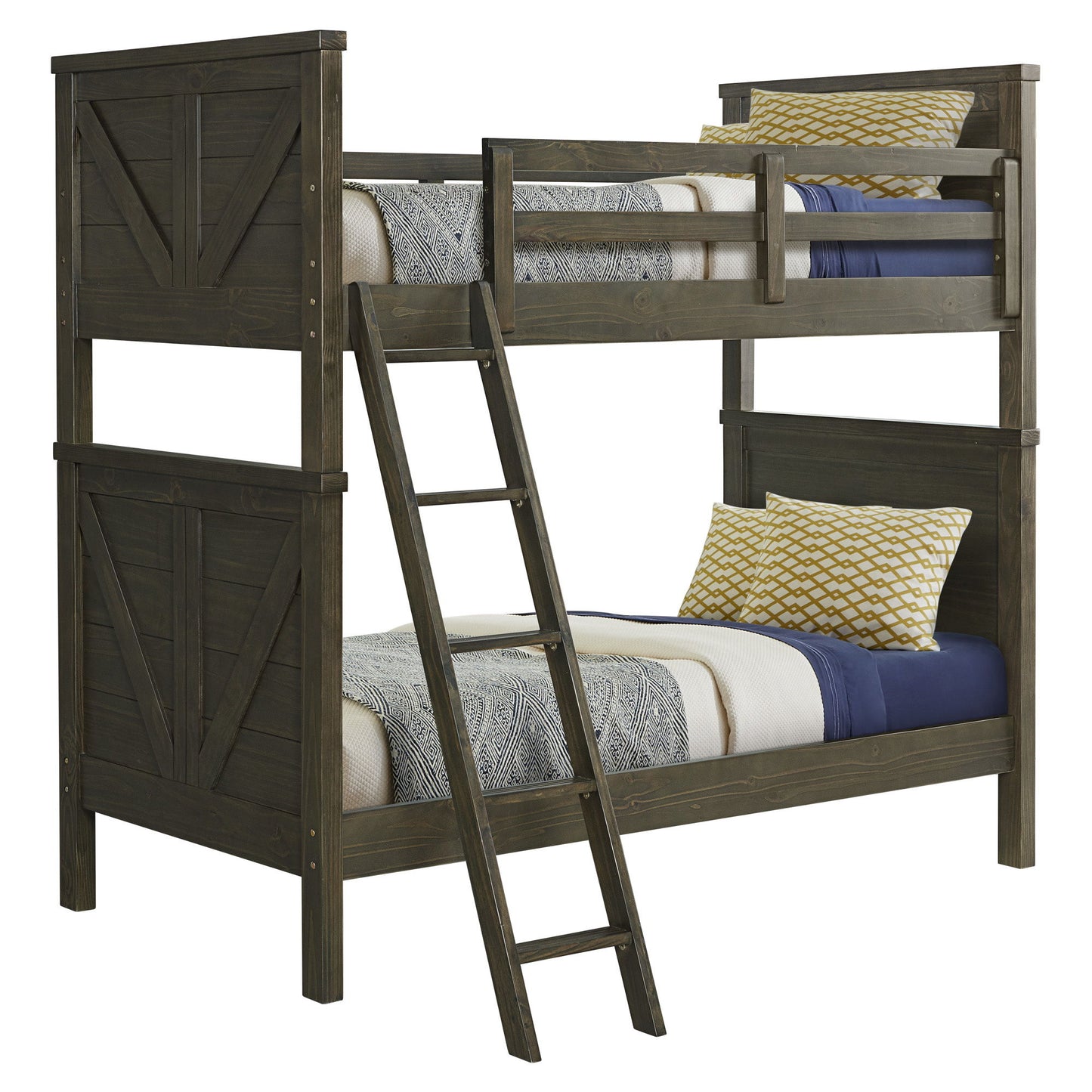 Tahoe Youth - Twin Over Twin Bunk Bed - River Rock