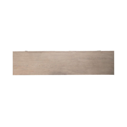 Fireplace TV Consoles - 80" Console With Fire FTS - Light Brown