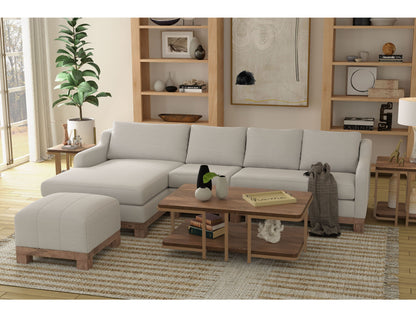 Samba - Right-Arm Loveseat - Ecru Beige