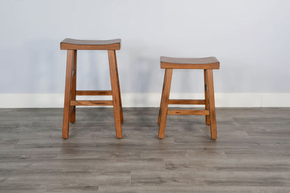 Sedona - Saddle Seat Stool With Wood Seat