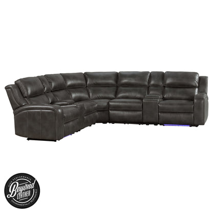 Silhouette - Dual-Power Sectional Set - Bolero Slate