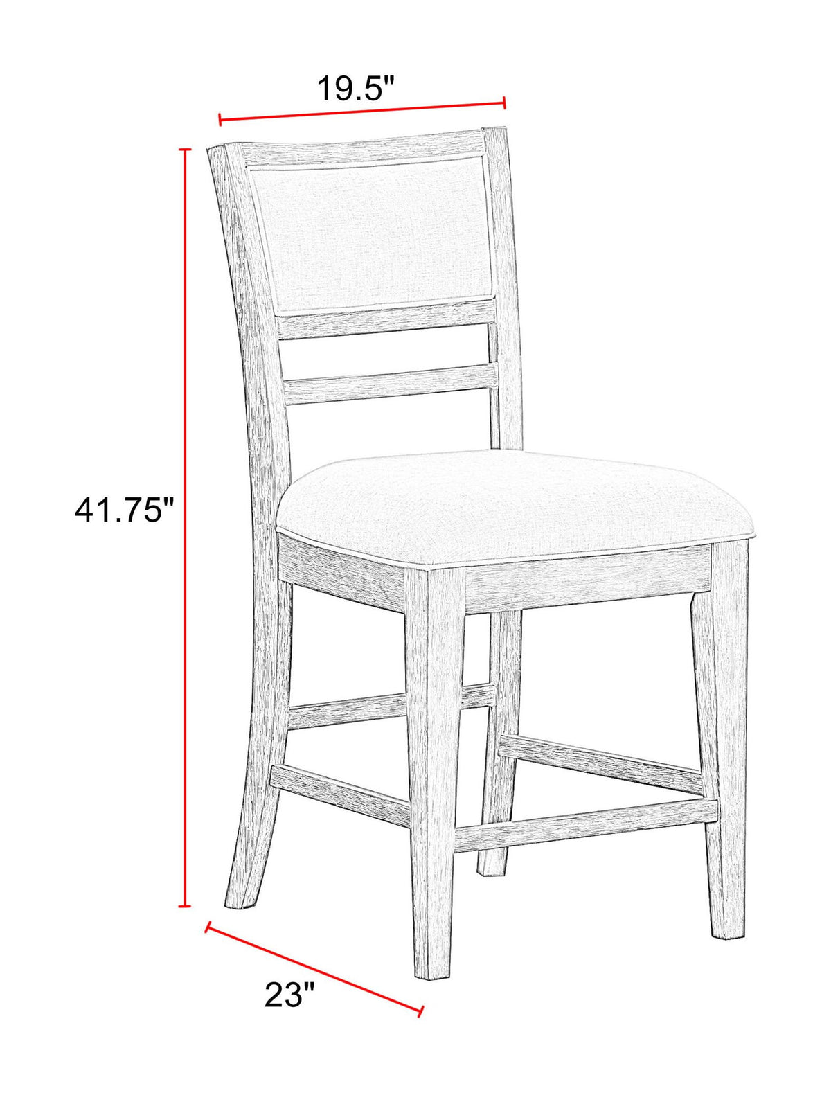 Breckenridge - Dining Upholstered Counter Chair (Set of 2) - Brown