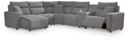 Modmax II - Reclining Sectional - Salt And Pepper