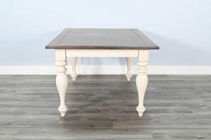 Carriage House - Pasadena Rectangular Dining Table With Extensions - Buckskin / Marble White