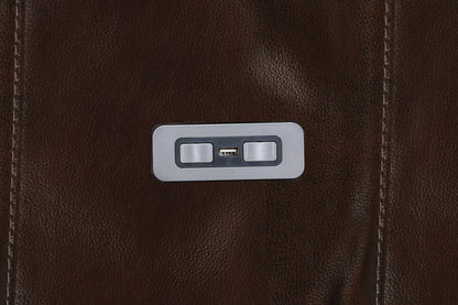 Linton - Leather Sofa With Power Footrest