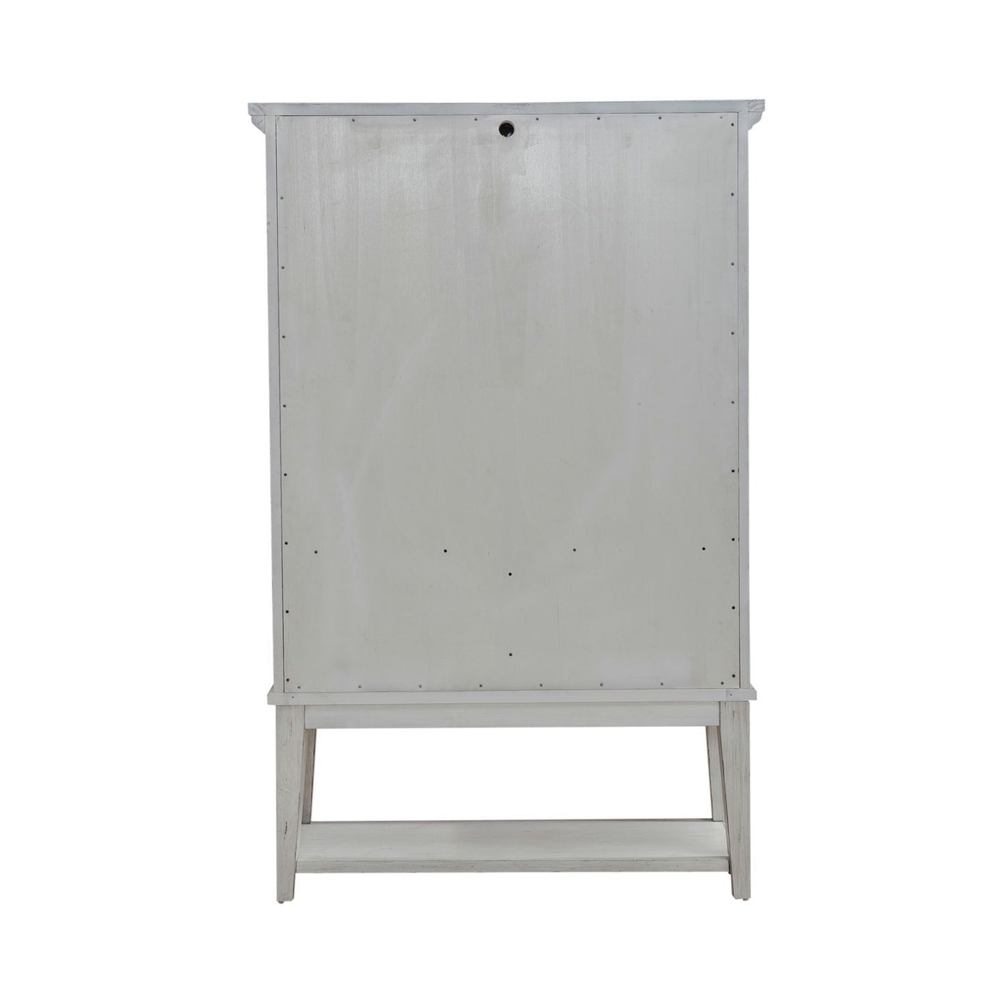 River Place - Bar Cabinet - Riverstone White & Tobacco