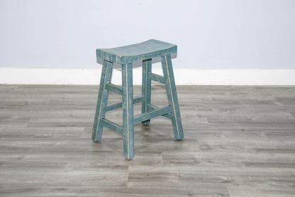 Marina - Stool With Wood Seat (Set of 2)