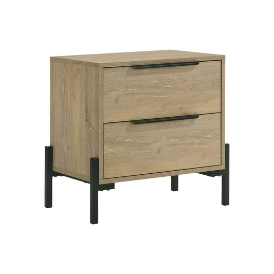 Newhall - Nightstand - Vintage Oak Melamine