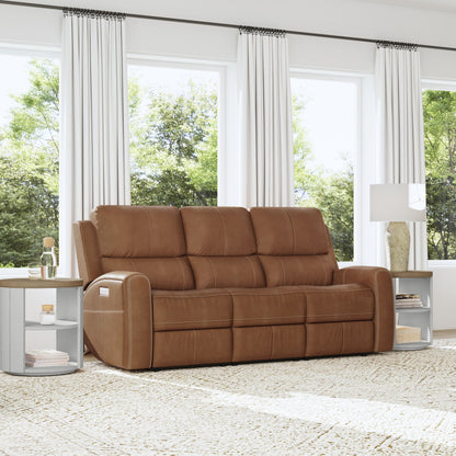 Linden - Power Reclining Sofa With Power Headrests & Lumbar