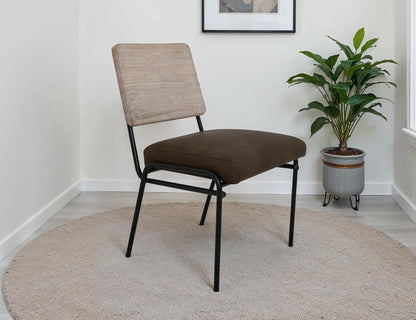 Balam - Chair (Set of 2) - Ivory White / Dark Brown