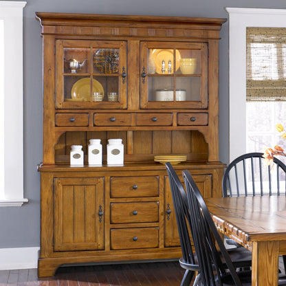 Treasures - Hutch & Buffet - Light Brown